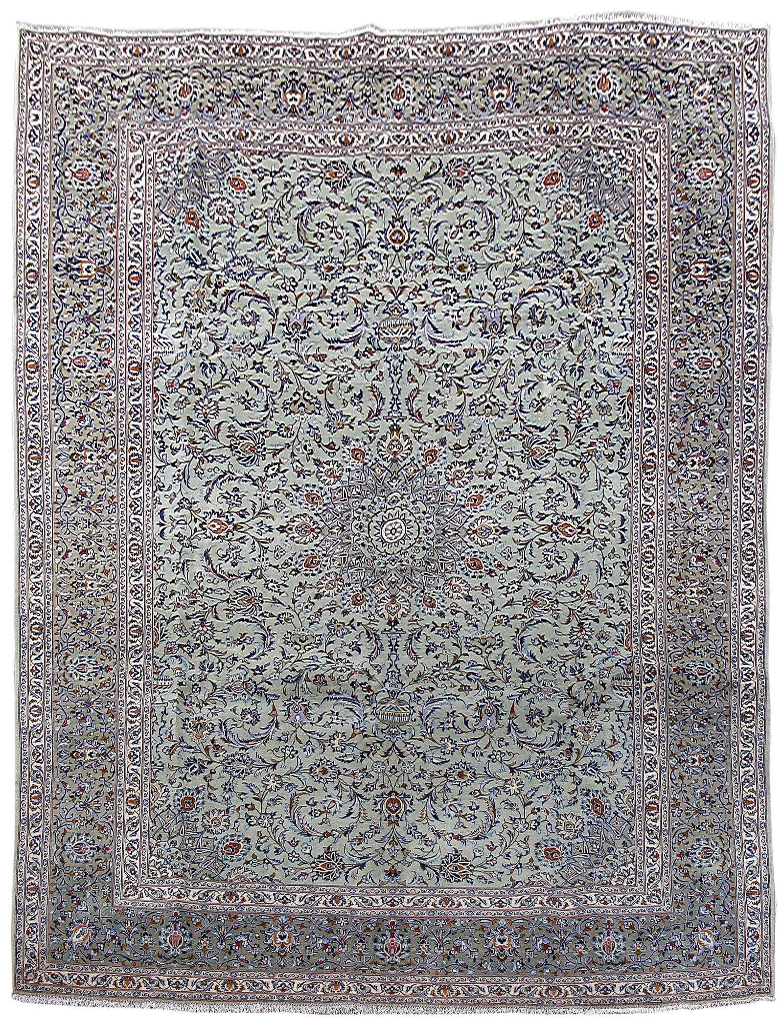 Handcrafted Persian Kashan Rug 9'8 x 13'2 Signed Artisan Design: Handcrafted Persian Kashan Rug 9'8 x 13'2 Signed Artisan Design Free continental US Shipping Enhance your space with this exquisite handcrafted Persian Kashan rug, featuring traditional designs woven