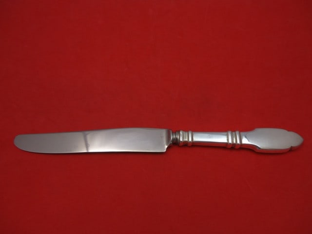 Robert Bruce Dinner Knife by Graff W & D Sterling Silver 9 7/8": Robert Bruce Dinner Knife by Graff W & D Sterling Silver 9 7/8" This elegant dinner knife is part of the Robert Bruce pattern by Graff W & D. It features a hollow handle made of sterling silver comple