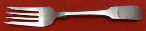 Allan Adler Fiddle Sterling Silver Salad Fork 7 Inch: Allan Adler Fiddle Sterling Silver Salad Fork 7 Inch This exquisite salad fork features the timeless Fiddle pattern by renowned silversmith Allan Adler. Crafted from high-quality sterling silver, this