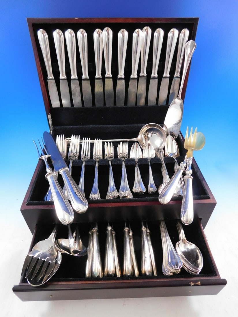 Christofle Printania Silverplate Flatware Set 106 Pcs with Storage Chest (1 of 12)