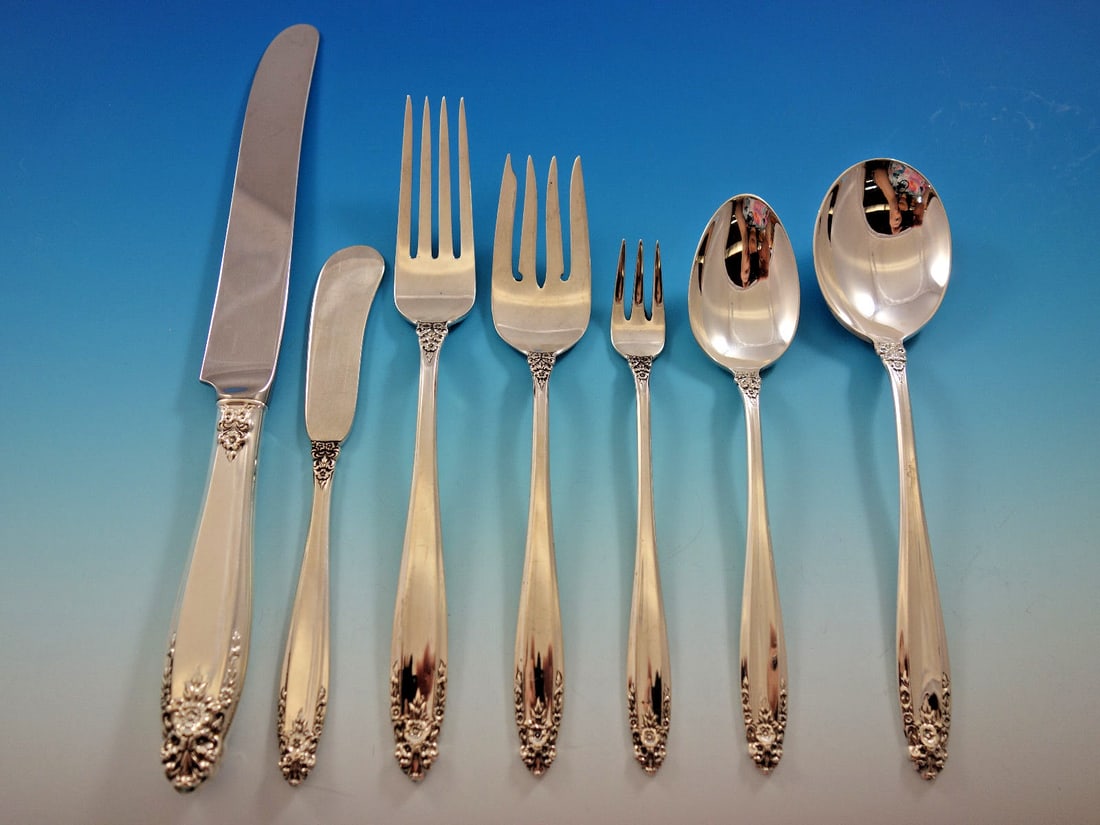 International Sterling Silver Prelude Flatware Set 142 Pieces for 18 Guests: International Sterling Silver Prelude Flatware Set 142 Pieces for 18 Guests Introducing the Prelude by International Sterling Silver Flatware Set, a magnificent collection designed for large gathering