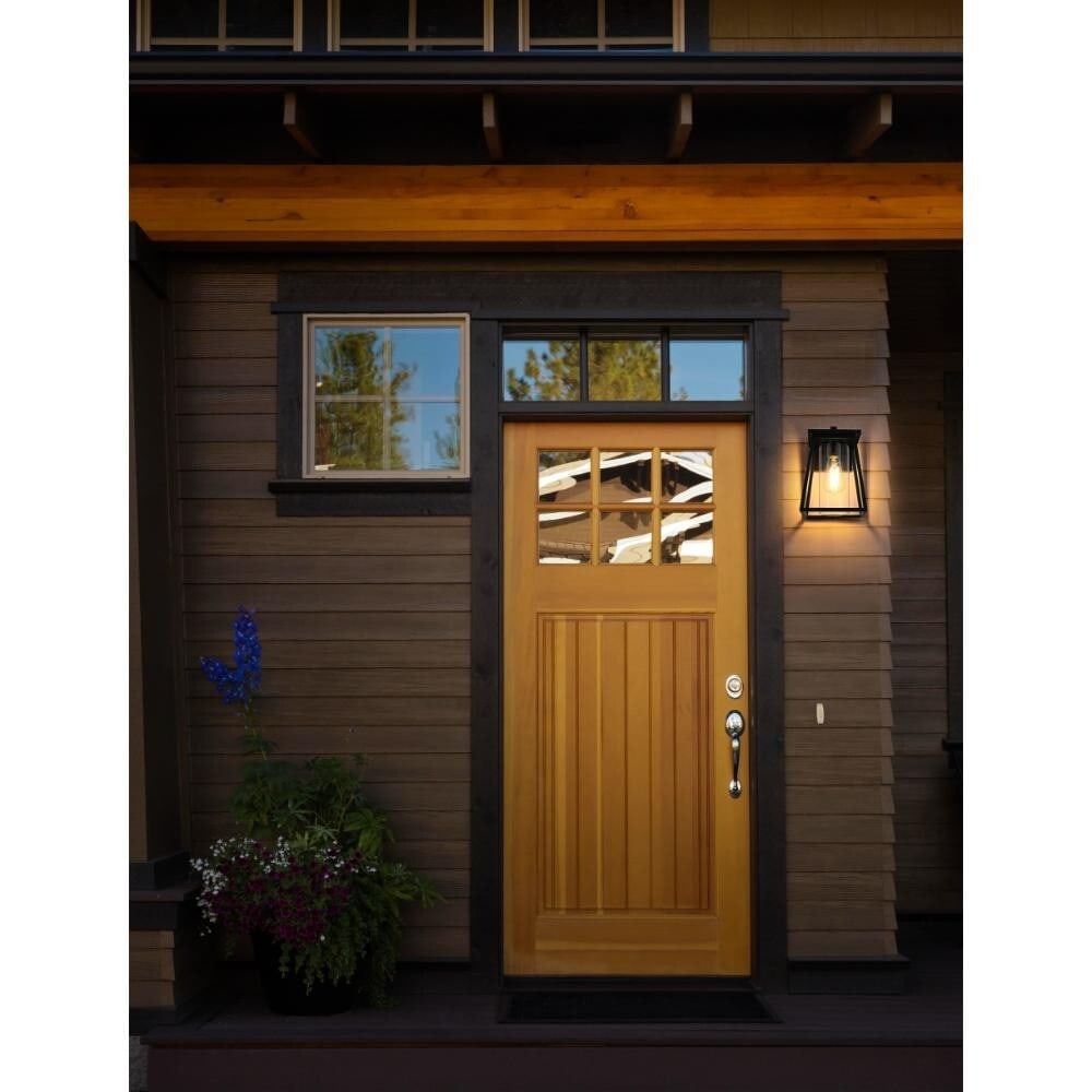 Lambert 14 Inch Black Outdoor Wall Sconce Light Fixture: Lambert 14 Inch Black Outdoor Wall Sconce Light Fixture Illuminate your outdoor spaces with this stylish 14-inch Black Outdoor Wall Sconce Light Fixture. Designed for durability and aesthetic appeal,