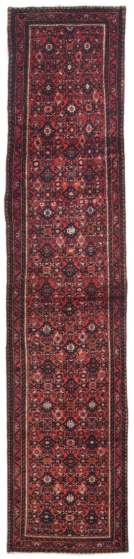 Handmade Red Tribal Floral Runner Rug 2'8 x 13'4 Vintage Wool: Handmade Red Tribal Floral Runner Rug 2'8 x 13'4 Vintage Wool Enhance your space with this stunning Handmade Oriental Runner Rug, featuring a vibrant red tribal floral design. Measuring 2'8" x 13'4",