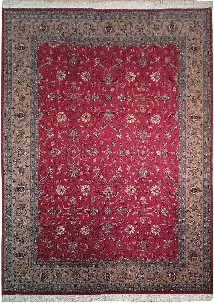 Handmade Pakistan Rug 9'2 x 12'4 Rich Deep Red Geometric Design: Handmade Pakistan Rug 9'2 x 12'4 Rich Deep Red Geometric Design Free continental US Shipping Transform your space with this stunning handmade rug from Pakistan, designed to infuse a sense of luxury in