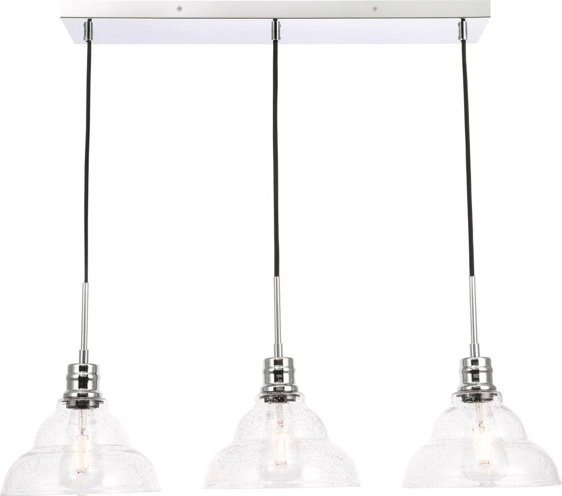 Elegant Clive Chrome 3-Light Bowl Chandelier UL-Listed: Elegant Clive Chrome 3-Light Bowl Chandelier UL-Listed Illuminate your space with the Elegant Clive 3-Light Chandelier, a perfect blend of modern and transitional style. This stunning bowl chandelier