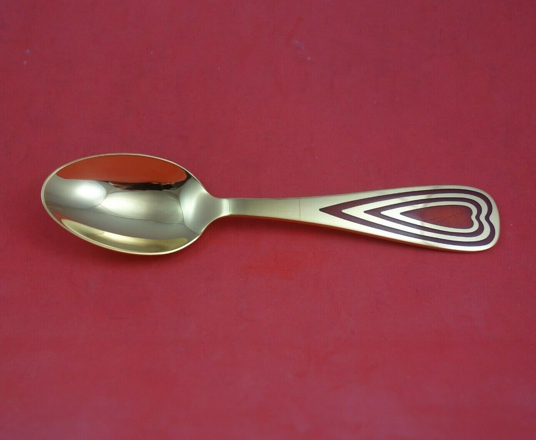 A. Michelsen Christmas Spoon 2005 Sterling Silver Vermeil Teaspoon: A. Michelsen Christmas Spoon 2005 Sterling Silver Vermeil Teaspoon This exquisite Christmas Spoon is crafted by A. Michelsen, a renowned Danish silversmith. Made from sterling silver, this teaspoon fe