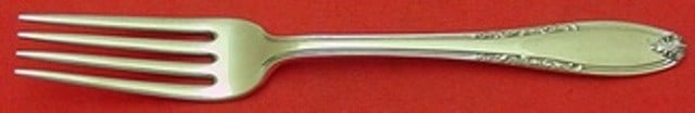 Manchester Sterling Silver 7in Leonore Regular Fork Vintage Flatware: Manchester Sterling Silver 7in Leonore Regular Fork Vintage Flatware This exquisite 7" regular fork showcases the elegant Leonore pattern by Manchester, crafted from high-quality sterling silver. Dati
