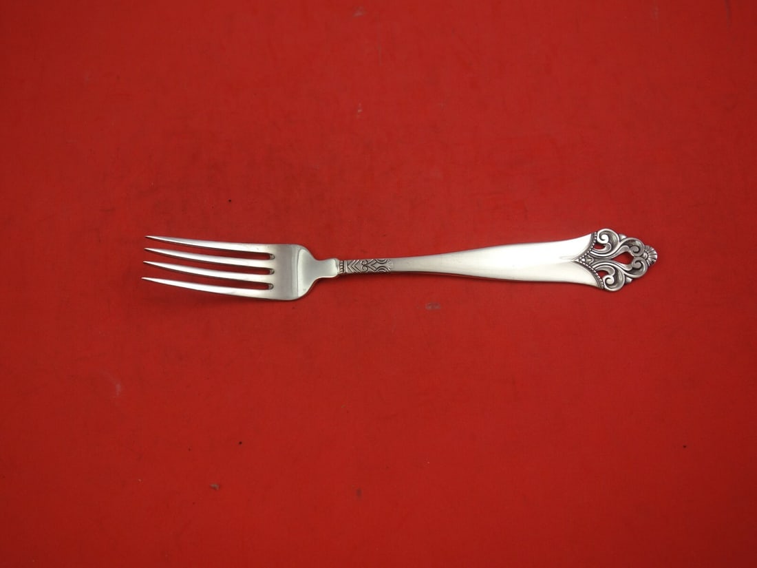 Th. Marthinsen Lillemor Fork .830 Sterling Silver 6 3/4": Th. Marthinsen Lillemor Fork .830 Sterling Silver 6 3/4" This exquisite salad or dessert fork is part of the Lillemor pattern by Th. Marthinsen, crafted from .830 sterling silver. Measuring 6 3/4" in