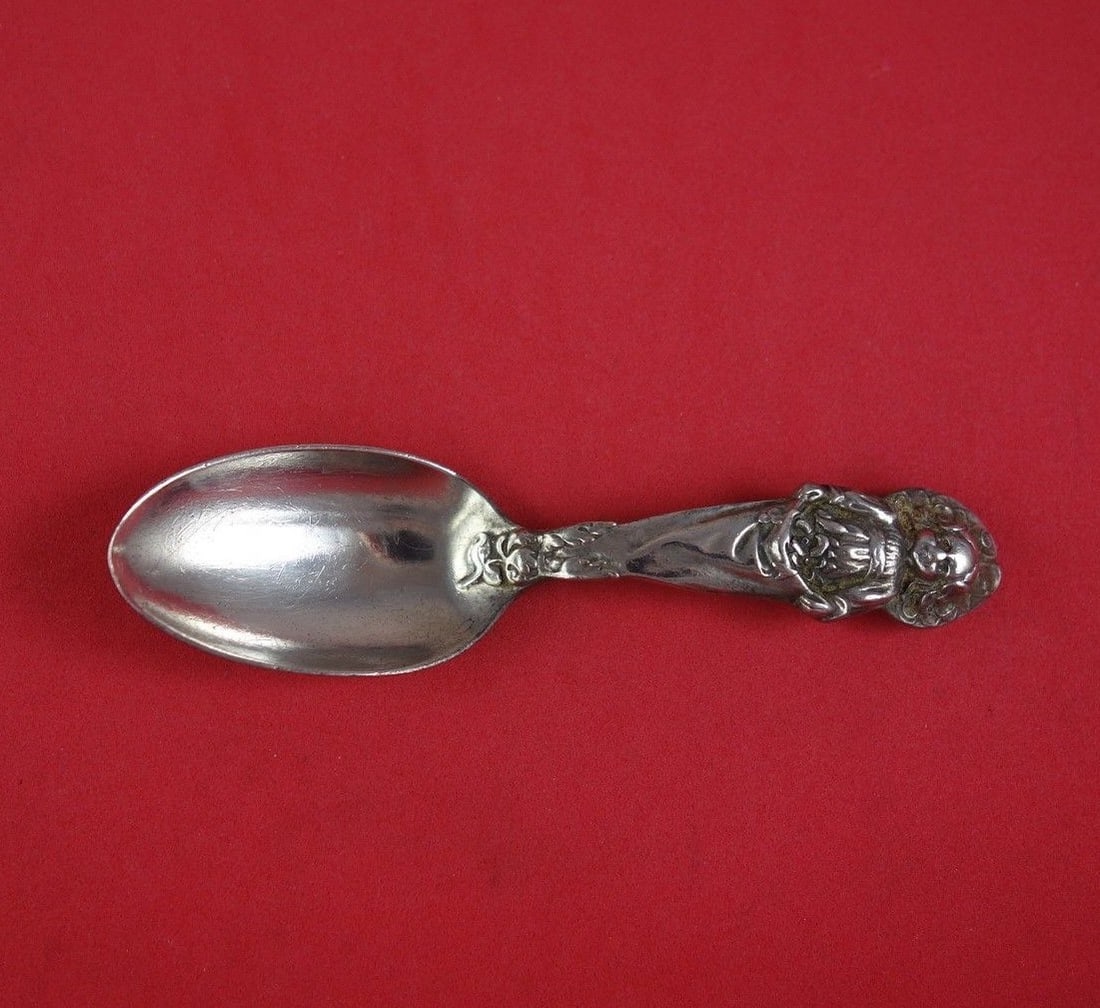 Gorham Number 14 Sterling Silver Baby Spoon with Figural Angel 4.5" (1 of 1)