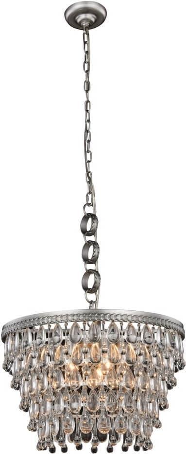 Elegant Lighting Nordic Chandelier with Royal-Cut Crystals: Elegant Lighting Nordic Chandelier with Royal-Cut Crystals Illuminate your space with this Vintage Style Nordic Chandelier, featuring exquisite Royal-Cut Crystal drops that lend a touch of elegance to