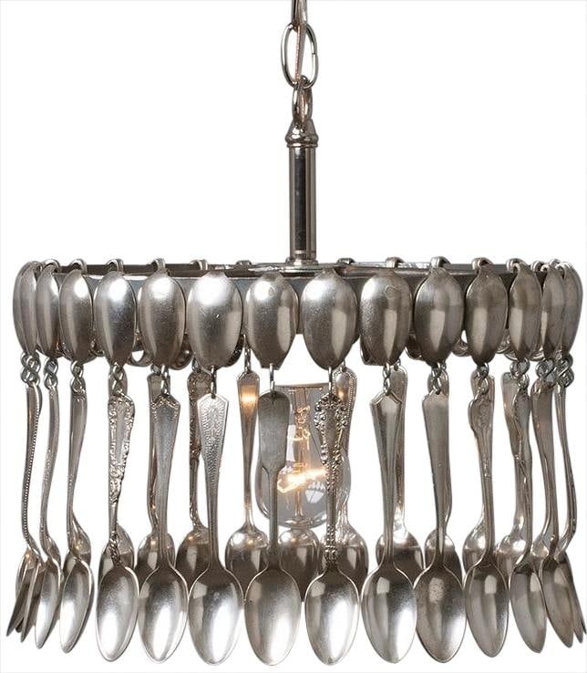 Handmade Vintage Style Silver-Plated Bowl Chandelier with 60 Spoons: Handmade Vintage Style Silver-Plated Bowl Chandelier with 60 Spoons Illuminate your space with this charming Vintage Style Spoon Chandelier, featuring an eclectic design that combines both new and vin