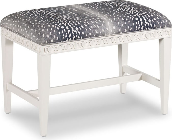 Woodbridge Clark Collection Navy Upholstered Rectangle Bench 19H x 26W x 16D: Woodbridge Clark Collection Navy Upholstered Rectangle Bench 19H x 26W x 16D Introducing the Clark Collection Navy Upholstered Bench, a stylish and versatile addition to your home decor. This beautifu