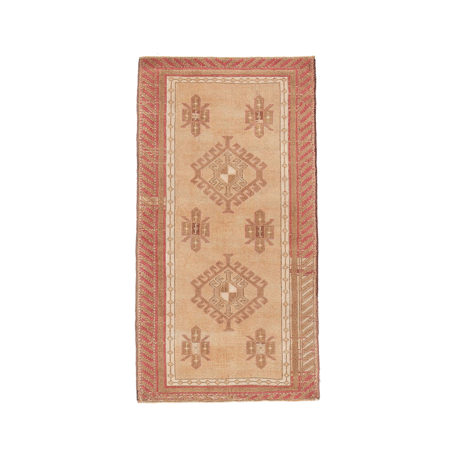 Authentic Handmade Anatolia Wool Carpet 30.7 x 57.5 Inches (1 of 8)