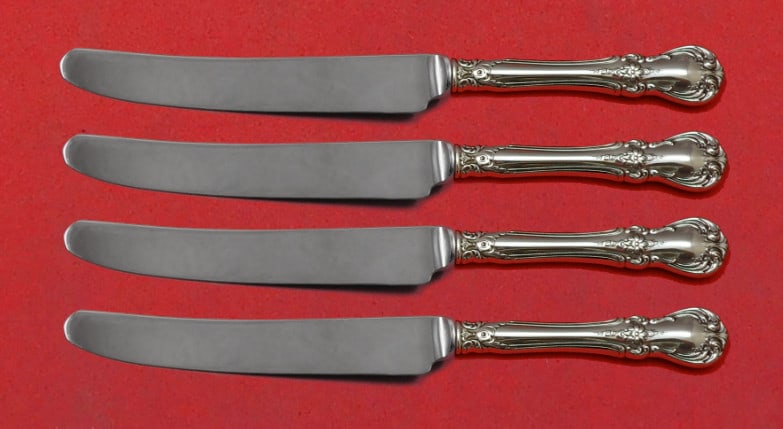 Towle Old Master Sterling Silver 4-Piece Fruit Knife Set 7 Inch: Towle Old Master Sterling Silver 4-Piece Fruit Knife Set 7 Inch Enhance your dining experience with this exquisite 4-piece fruit knife set in the Old Master pattern by Towle. Each knife features a ste