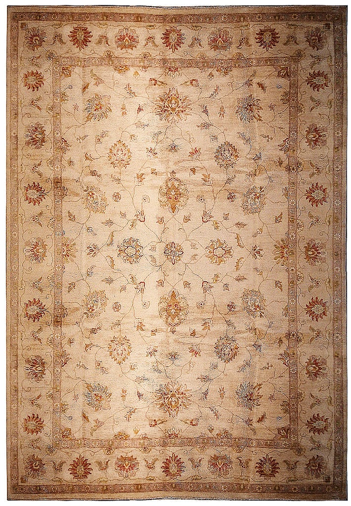Beige Ziglar Area Rug 9'10 x 14'6 Hand-Knotted Wool Turkey: Beige Ziglar Area Rug 9'10 x 14'6 Hand-Knotted Wool Turkey Free continental US Shipping Transform your living space with the elegant 9.10 x 14.6 Beige Ziglar Rug, expertly crafted from natural wool. T