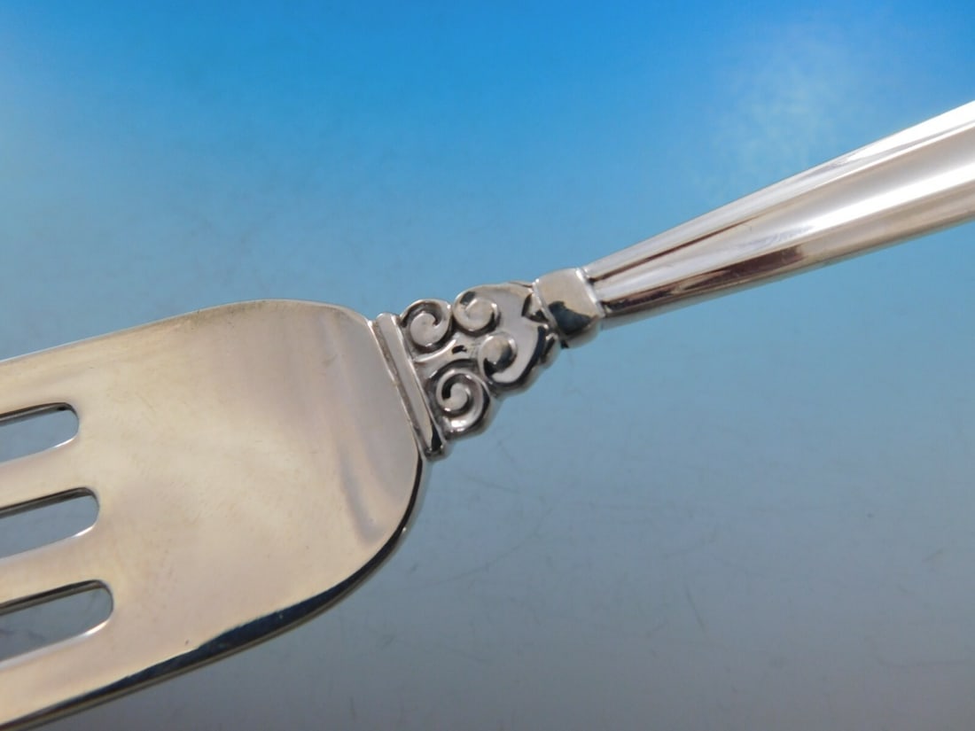 Georg Jensen Acorn Sterling Silver Flatware Set 72 Pieces with Bonus Chest - 6