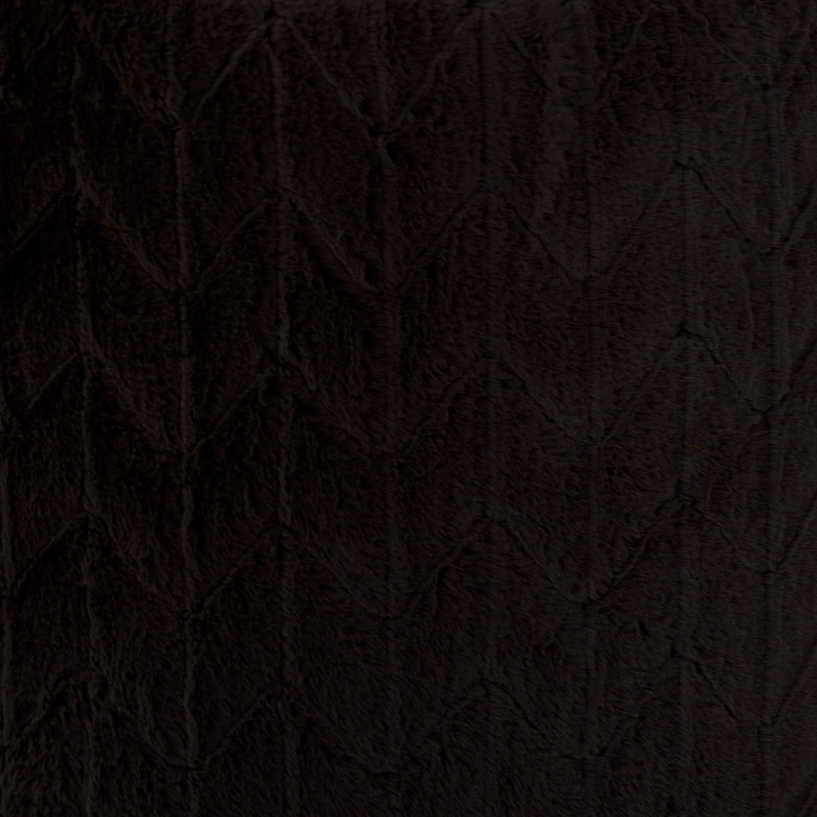 Howard Elliott Ebony Faux Fur Square Pillow with Down Insert 24x24 (1 of 7)