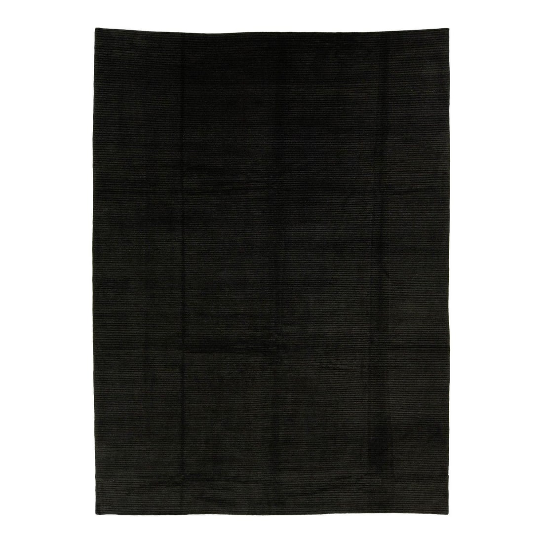 Contemporary Tibetan Wool Rug 9'2" x 12'8" Dark Green Striped Design: Contemporary Tibetan Wool Rug 9'2" x 12'8" Dark Green Striped Design Enhance your space with this stunning contemporary Tibetan rug, showcasing a captivating striped design. Made from high-quality Tib