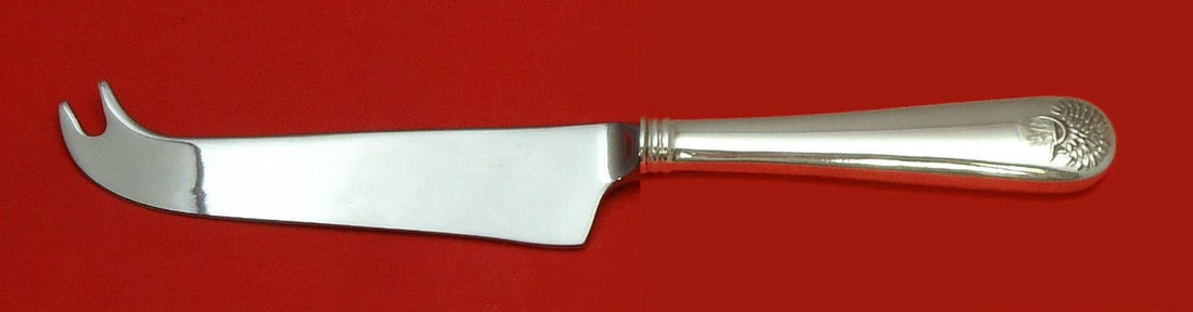 Durgin-Gorham Sheaf of Wheat Sterling Silver Cheese Knife with Pick: Durgin-Gorham Sheaf of Wheat Sterling Silver Cheese Knife with Pick This exquisite cheese knife features a stunning sheaf of wheat design by Durgin-Gorham, crafted from sterling silver. The knife boas