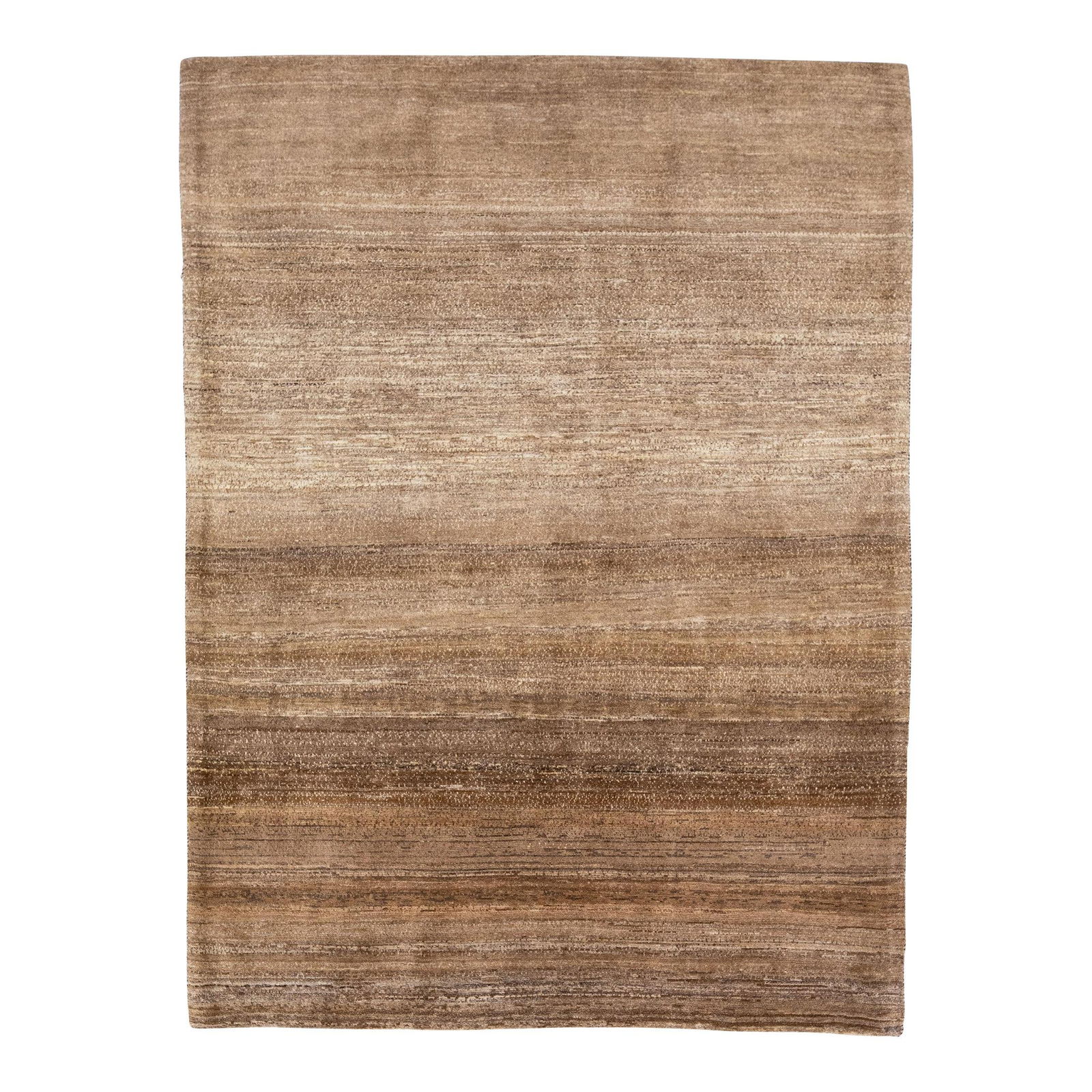 Elegant Modern Gabbeh Wool Rug in Brown 5'6 x 7'3: Elegant Modern Gabbeh Wool Rug in Brown 5'6 x 7'3 Add a touch of elegance to your space with this modern Gabbeh-style hand-woven wool rug. Featuring a rich brown color field and a stunning solid desig