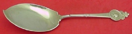 Gorham Medallion Sterling Silver Ice Cream Server 9 3/4 Pointed Design: Gorham Medallion Sterling Silver Ice Cream Server 9 3/4 Pointed Design This exquisite ice cream server features the elegant Medallion pattern by Gorham. Crafted from sterling silver, this gold-washed