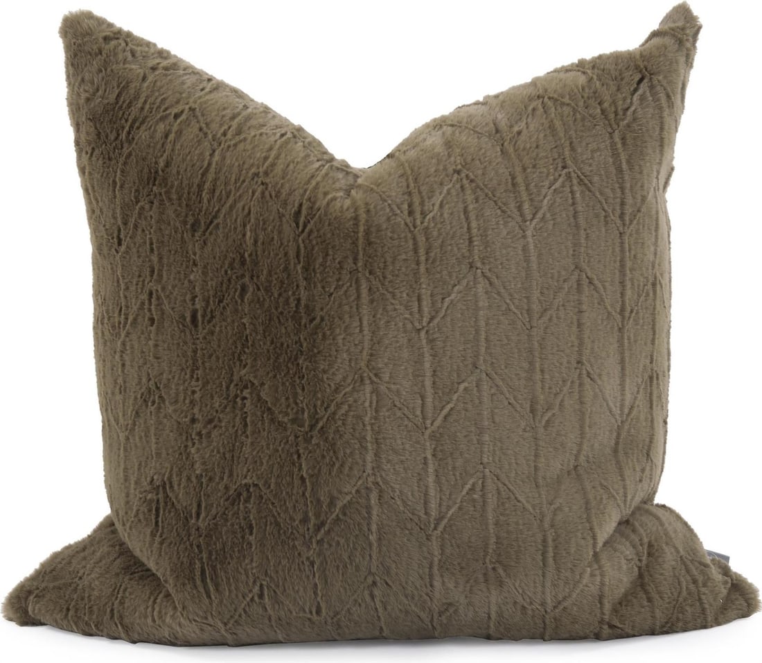 Howard Elliott Moss Green Angora Pillow 24x24 Square: Howard Elliott Moss Green Angora Pillow 24x24 Square Enhance your living space with this luxurious Angora Pillow in a rich moss green faux fur. This contemporary square pillow measures 24 inches in he