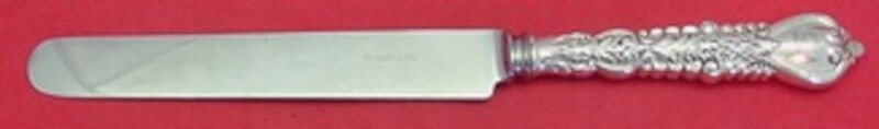 Tiffany & Co Florentine Sterling Silver Knife 9.5 Inch Blunt: Tiffany & Co Florentine Sterling Silver Knife 9.5 Inch Blunt This exquisite Florentine knife by Tiffany & Co. features a classic design crafted from sterling silver. Measuring 9 1/2 inches, this blunt