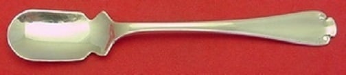 Tiffany & Co. Flemish Sterling Silver Horseradish Scoop 5 7/8" Custom Made: Tiffany & Co. Flemish Sterling Silver Horseradish Scoop 5 7/8" Custom Made This exquisite horseradish scoop is crafted in the Flemish pattern by Tiffany & Co., showcasing the brand's renowned craftsma