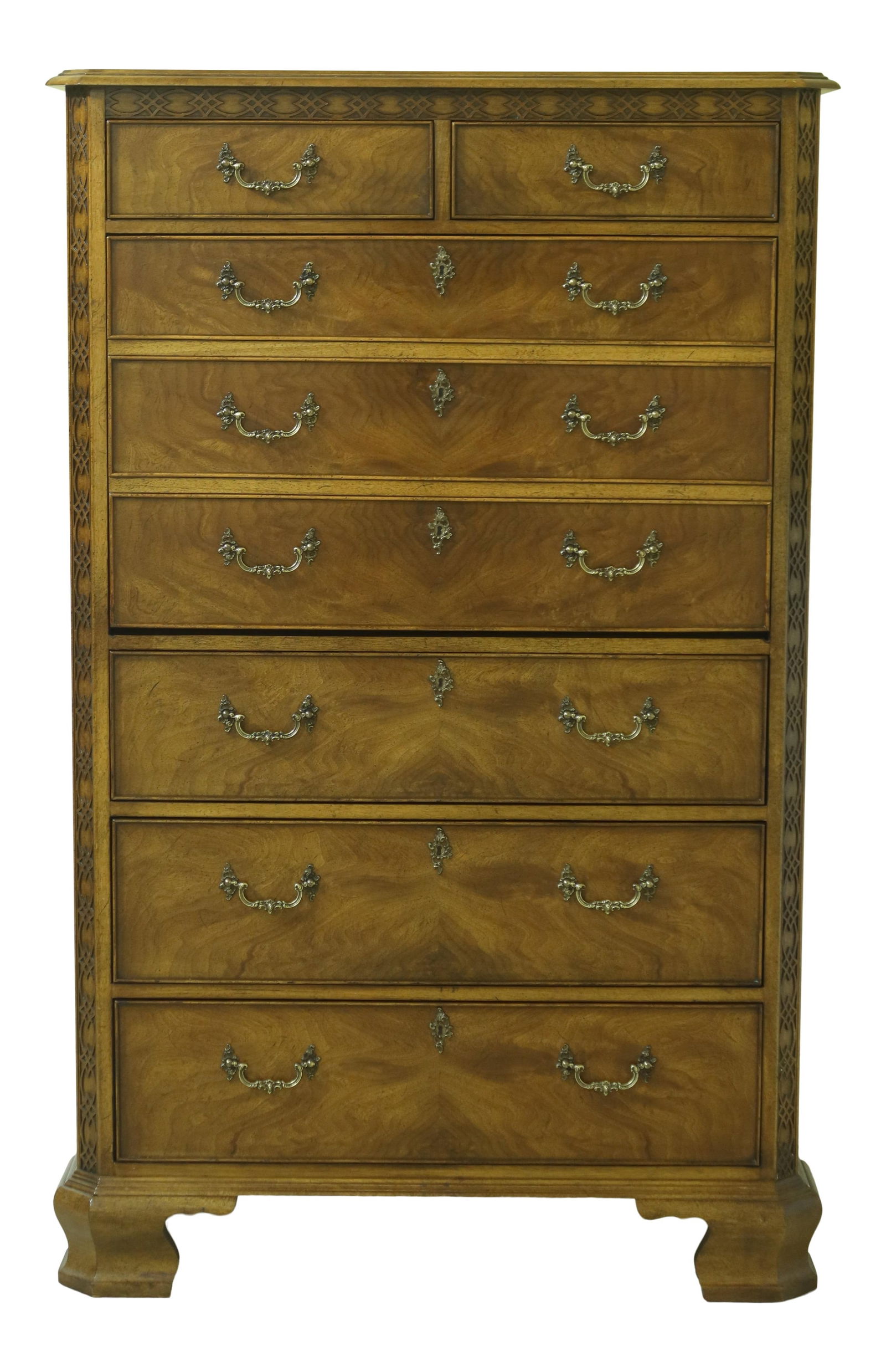 Mount Airy Chippendale Mahogany Wardrobe Chest 18th Century Style (1 of 10)