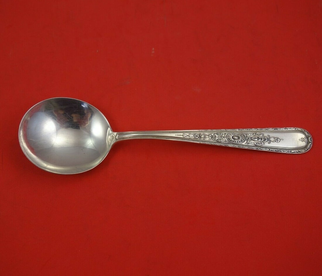 Weidlich Lady Sterling Silver Gumbo Soup Spoon 6.75 Inches: Weidlich Lady Sterling Silver Gumbo Soup Spoon 6.75 Inches This exquisite gumbo soup spoon is crafted from sterling silver and features the elegant Lady Sterling pattern by Weidlich. Measuring 6 3/4 i