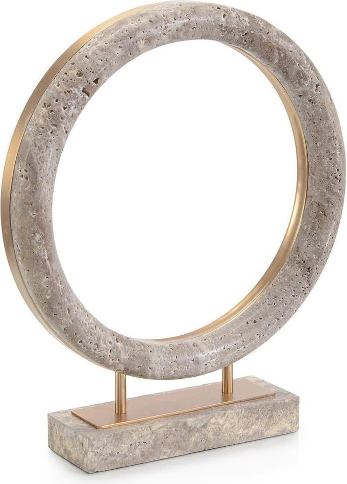 John-Richard Small Marble Petra Sculpture 18.5H 15.5W 3.75D: John-Richard Small Marble Petra Sculpture 18.5H 15.5W 3.75D Elevate your decor with this sophisticated small marble Petra sculpture, designed by John-Richard. This elegant piece features a stunning ma