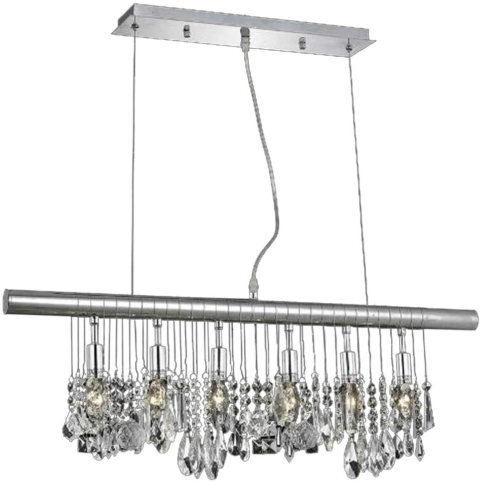 Elegant Lighting 30 Inch Chrome Crystal Bowl Chandelier (1 of 1)