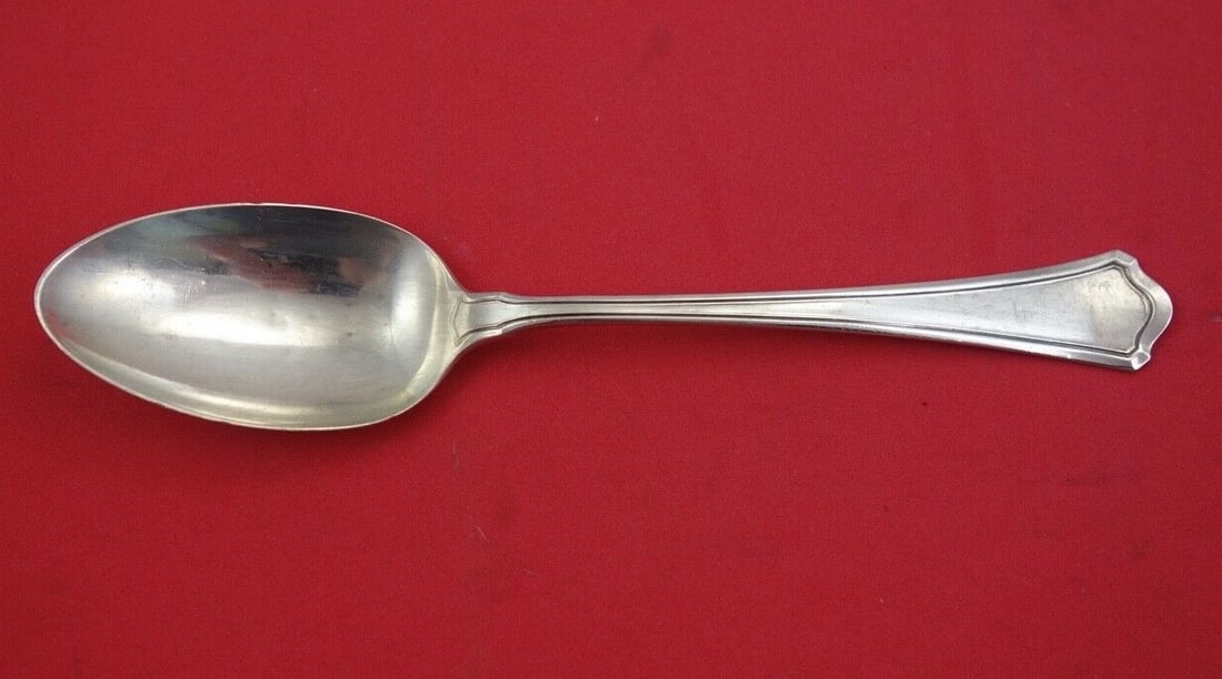 Wallace Washington Sterling Silver Serving Spoon 8 3/8 Inches: Wallace Washington Sterling Silver Serving Spoon 8 3/8 Inches This exquisite serving spoon features the elegant Washington pattern by Wallace. Crafted from high-quality sterling silver, this piece mea