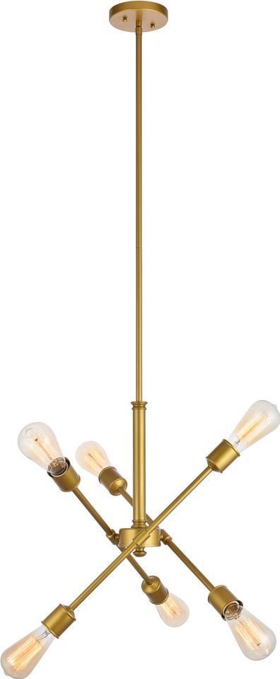 Axel Transitional Brass Pendant Light 6-Bulb UL-Listed: Axel Transitional Brass Pendant Light 6-Bulb UL-Listed Illuminate your space with the exquisite design of the Axel Pendant Light. This elegant lighting fixture features a sophisticated brass finish an
