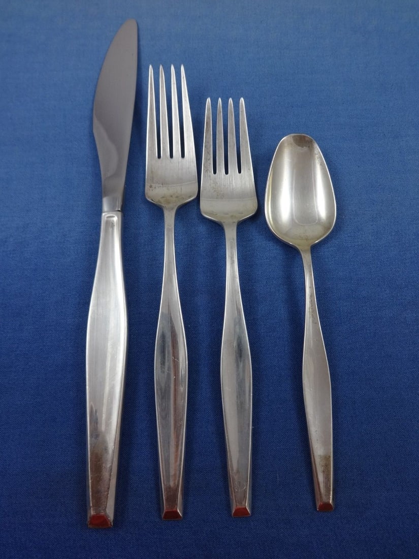 Sterling Silver Classique Pattern Flatware Set by Gorham 79 Piece Service - 3