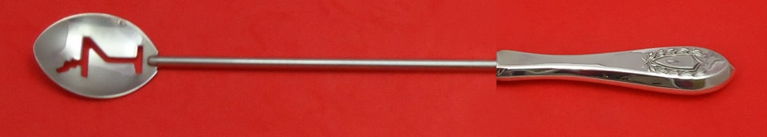 Napoleon Sterling Silver Martini Spoon by International 10 Inch Custom Made: Napoleon Sterling Silver Martini Spoon by International 10 Inch Custom Made This exquisite martini spoon is crafted from sterling silver and features the elegant Napoleon pattern by International Ster