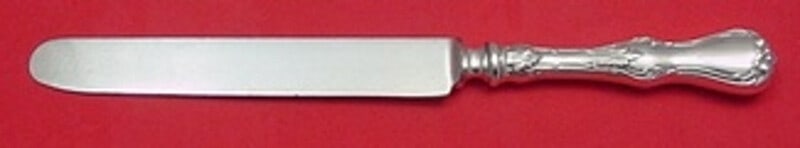 Whiting Duke of York Sterling Silver Dinner Knife Blunt Blade 9.5 Inch: Whiting Duke of York Sterling Silver Dinner Knife Blunt Blade 9.5 Inch This exquisite dinner knife is part of the Duke of York pattern by Whiting, crafted from sterling silver. Featuring a hollow hand