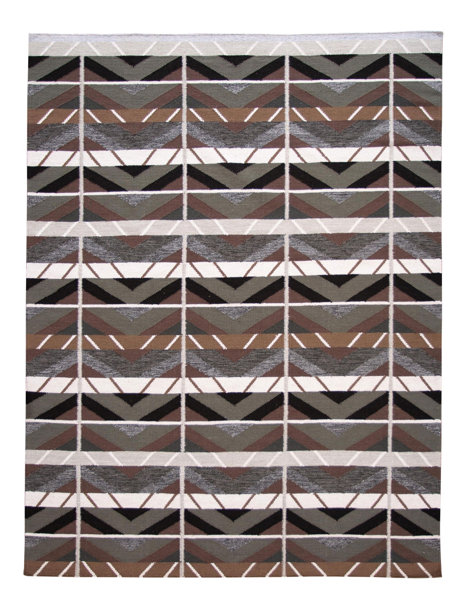 Contemporary Swedish Style Wool Rug 9'2 x 12'2 Geometric Design: Contemporary Swedish Style Wool Rug 9'2 x 12'2 Geometric Design This stunning contemporary Swedish style rug features a sophisticated gray field adorned with vibrant accents of purple, brown, and gree