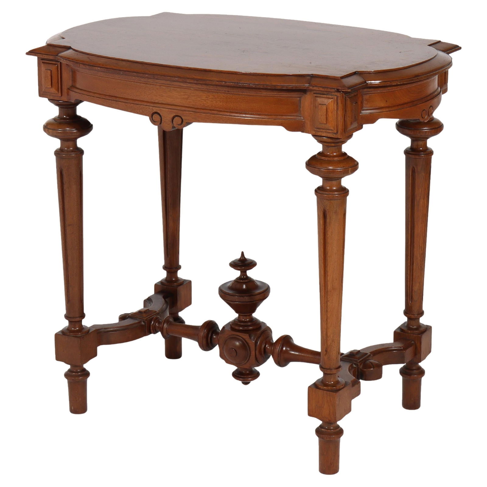 Antique Victorian Walnut Lamp Table Renaissance Revival C1890 (1 of 10)