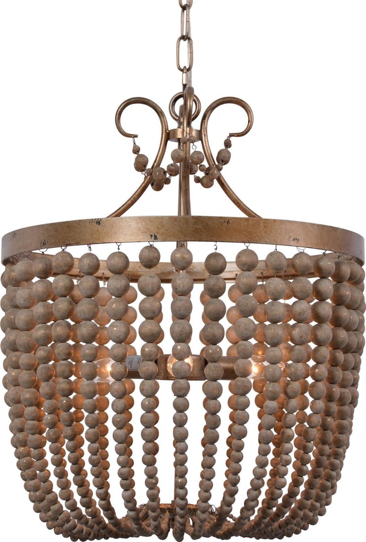 Terracotta Grand Darcia Bowl Chandelier Silver 22H 18W 18D: Terracotta Grand Darcia Bowl Chandelier Silver 22H 18W 18D Illuminate your space with the Grand Darcia Chandelier, a stunning piece that embodies rustic elegance. This bowl chandelier features a charm