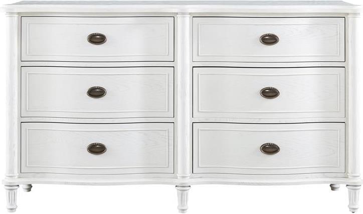 Universal Amity Cedar Dresser with Cotton Finish 36H 64W 20D: Universal Amity Cedar Dresser with Cotton Finish 36H 64W 20D This Elegant Cotton Finish Cedar Amity Dresser combines traditional English style with practical functionality. Crafted with a cotton finis