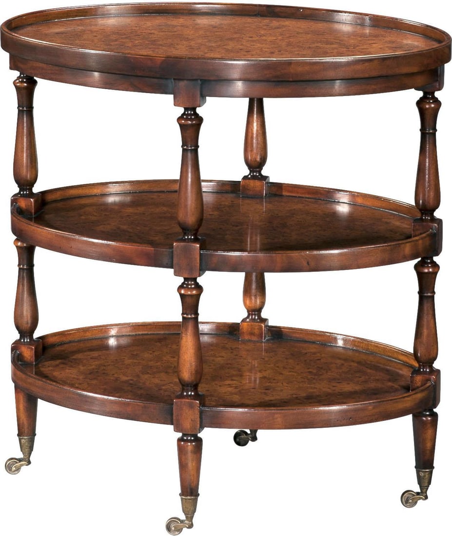 Theodore Alexander Acacia Lamp Table with Casters (1 of 1)