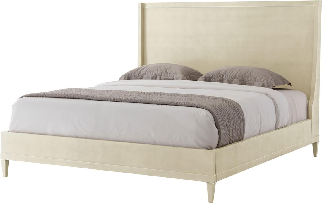 Theodore Alexander Palmer California King Bed Shagreen Finish: Theodore Alexander Palmer California King Bed Shagreen Finish This elegant California King Bed showcases a sophisticated shagreen finish, offering a modern touch to your bedroom decor. Manufactured by