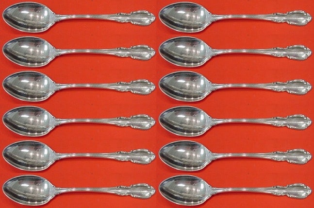 Towle Legato Sterling Silver 12-Piece Teaspoon Set 6 Inch: Towle Legato Sterling Silver 12-Piece Teaspoon Set 6 Inch This exquisite 12-piece set of Legato by Towle Sterling Silver teaspoons features a classic design that complements any table setting. Each te