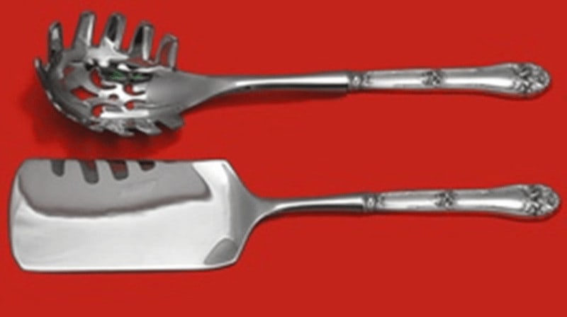 Amston Frank Whiting Champlain Sterling Silver 2pc Hostess Set: Amston Frank Whiting Champlain Sterling Silver 2pc Hostess Set Elevate your dining experience with this exquisite Champlain by Amston / Frank Whiting Sterling Silver Hostess Set. This custom-made two-