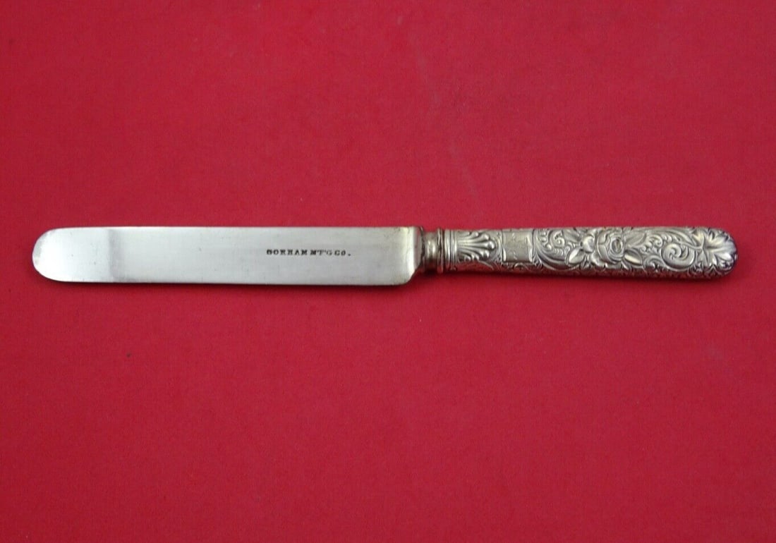 Rare Gorham Delhi Sterling Silver Blunt Knife 8 5/8" (1 of 2)