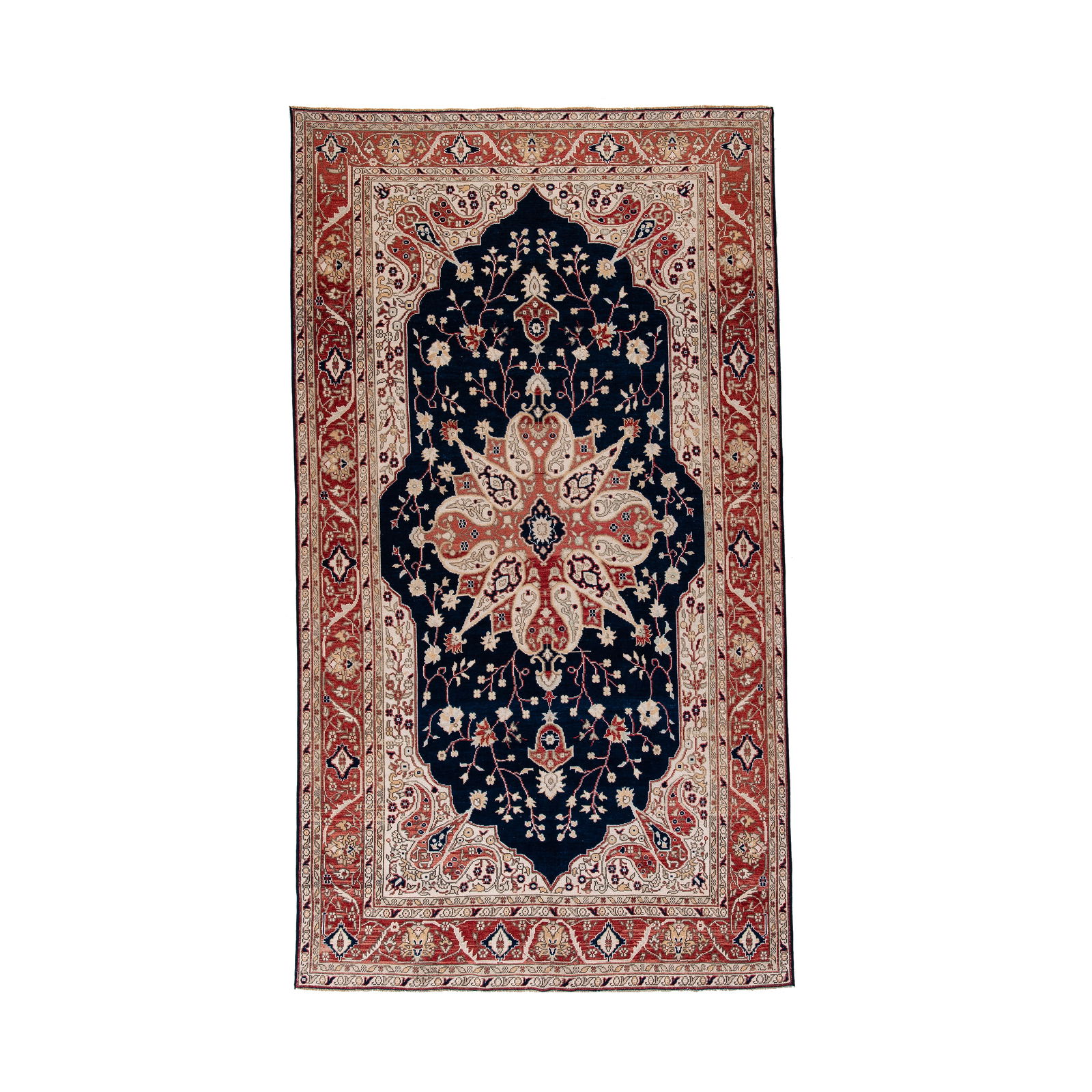 Handmade Anatolia Wool Carpet 68.1 x 122 Authentic: Handmade Anatolia Wool Carpet 68.1 x 122 Authentic This authentic handmade Anatolia carpet showcases exquisite craftsmanship, made from high-quality wool on wool. The intricate double knot weaving tec