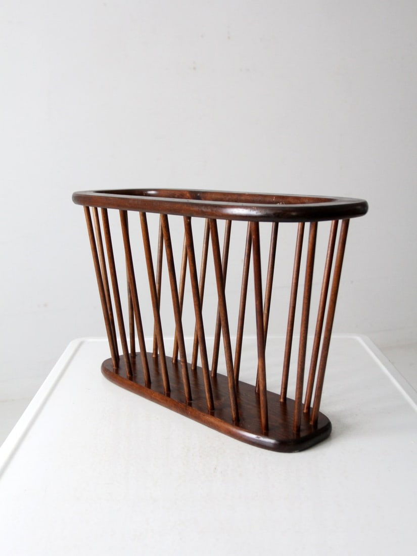 Arthur Umanoff Mid Century Modern Spindle Magazine Rack (1 of 10)