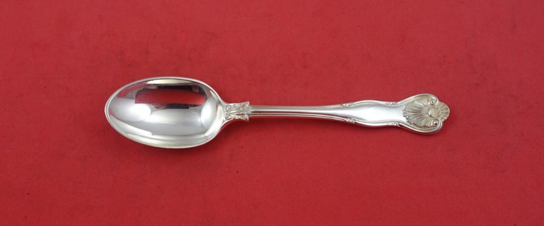 CJ Vander Royal Husk Sterling Silver Teaspoon 5 3/4 Inch: CJ Vander Royal Husk Sterling Silver Teaspoon 5 3/4 Inch This exquisite teaspoon from the Royal Husk pattern by CJ Vander is crafted from high-quality sterling silver. Measuring 5 3/4 inches in length