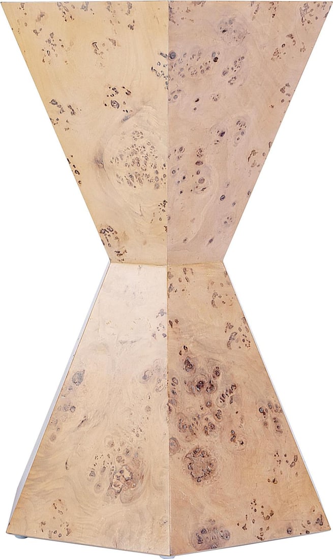 Contemporary Billie Side Table by Butler in Light Burl Brown: Contemporary Billie Side Table by Butler in Light Burl Brown Introducing the Sleek Billie Side Table, a contemporary piece that combines functionality with elegant design. Crafted with Mappa Burl vene